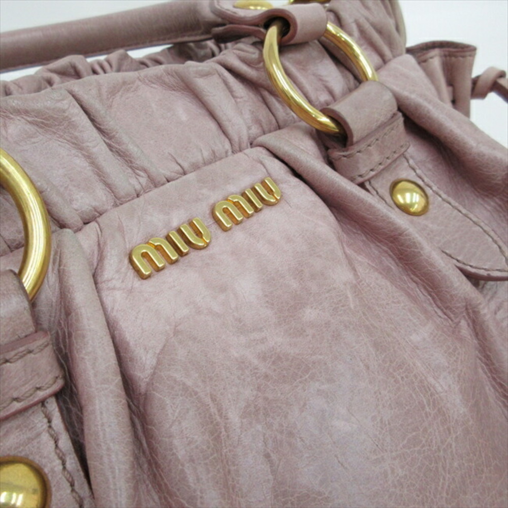 Miu Miu Pink 2way Leather Bag - Gem